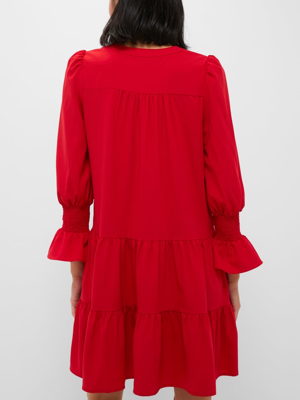 Tuckernuck Pomander Place Kenzo Red Mini Dress Long Sleeve XS - Picture 5 of 16